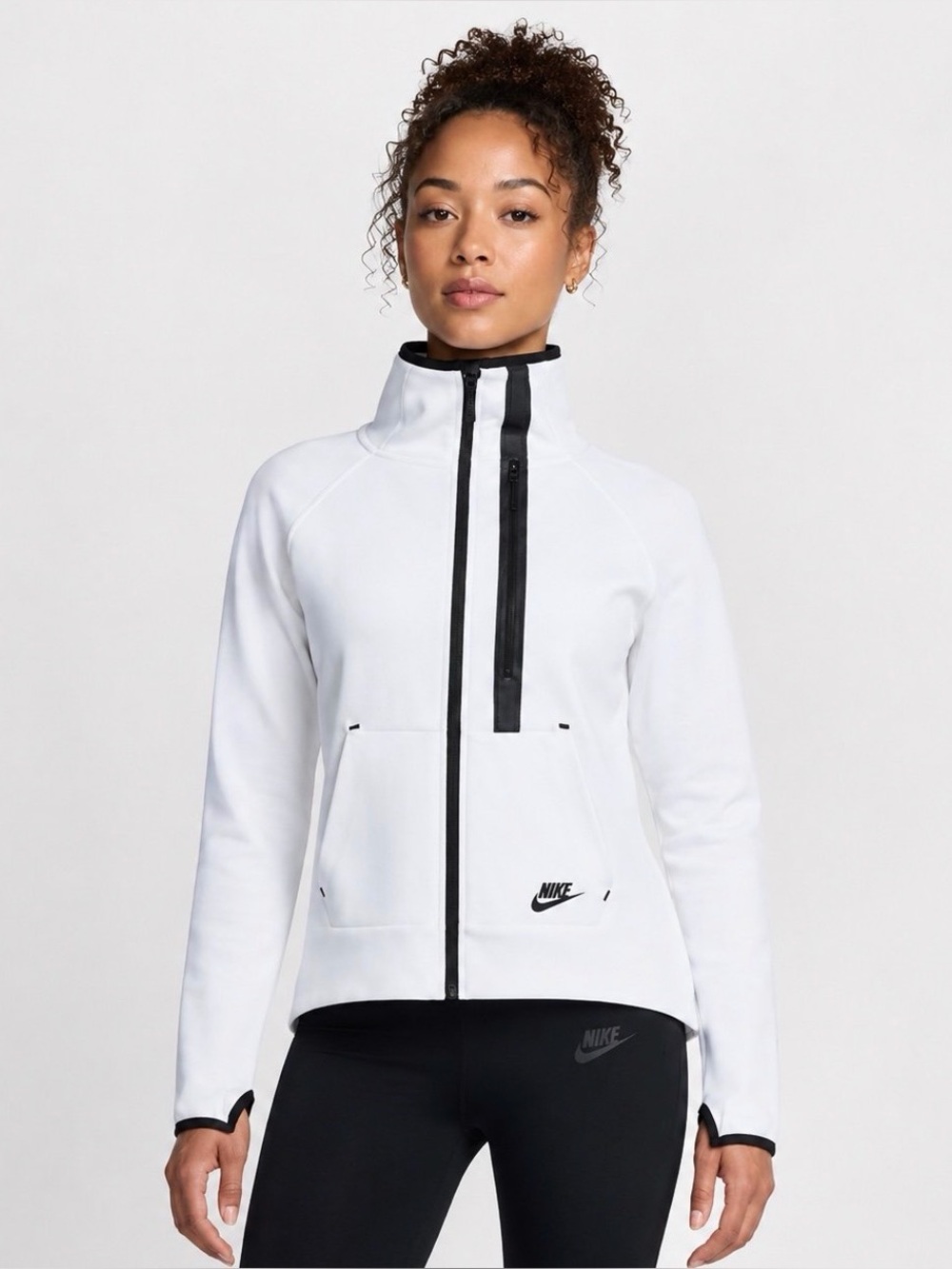 Nike Tech Moto Fleece Full Zip Jacket - Size Small